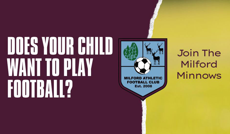 Milford Athletic Football Club is excited to announce the launch of its new “Minnows” training group, kicking off this September